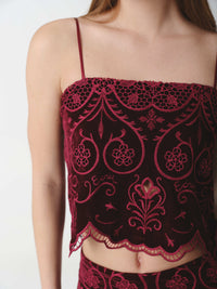 ALTHEA TOP BURGUNDY
