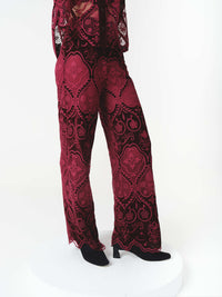ALTHEA PANTS BURGUNDY
