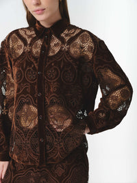 ALTHEA SHIRT CHOCOLATE
