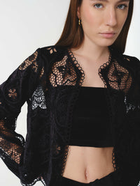 VELVET TOP BLACK