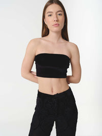 VELVET TOP BLACK