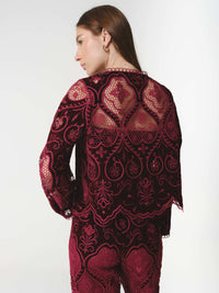 ALTHEA BLOUSE BURGUNDY