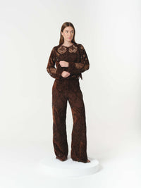 ALTHEA BLOUSE CHOCOLATE