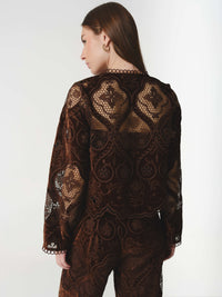 ALTHEA BLOUSE CHOCOLATE