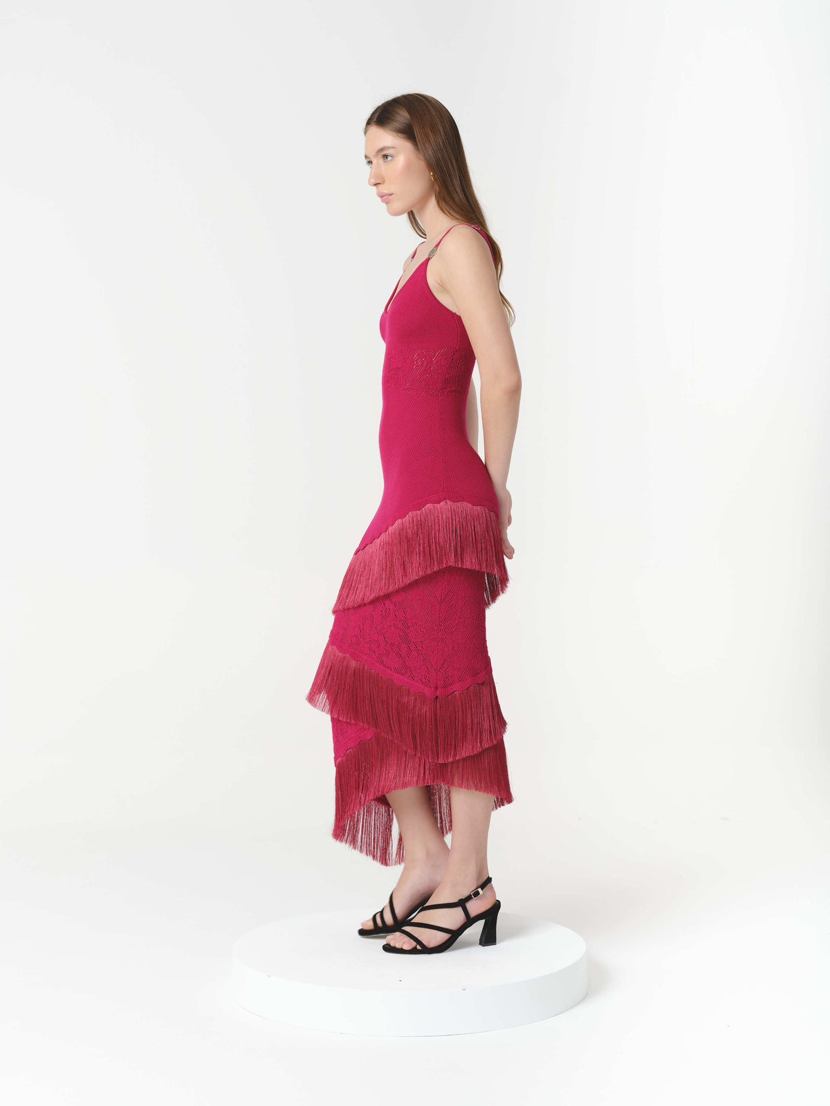 AMAIA DRESS RASPBERRY