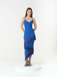 AMAIA DRESS AMALFI BLUE