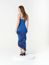 AMAIA DRESS AMALFI BLUE