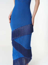 AMAIA DRESS AMALFI BLUE
