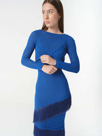 AMAIA DRESS AMALFI BLUE