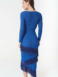 AMAIA DRESS AMALFI BLUE