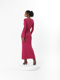 CORELLE DRESS RASPBERRY