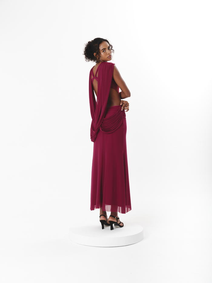 VESPERA DRESS RASPBERRY