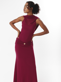 VESPERA DRESS RASPBERRY