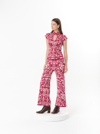 CELINE PANTS RASPBERRY