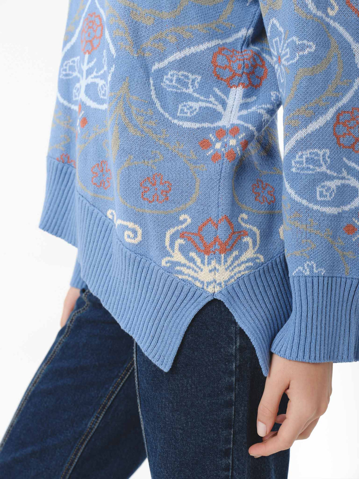 LEORA SWEATER FADED DENIM