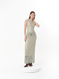 SOLENE DRESS SEAGRASS