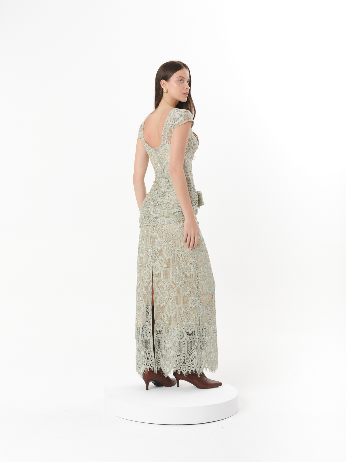 SOLENE DRESS SEAGRASS