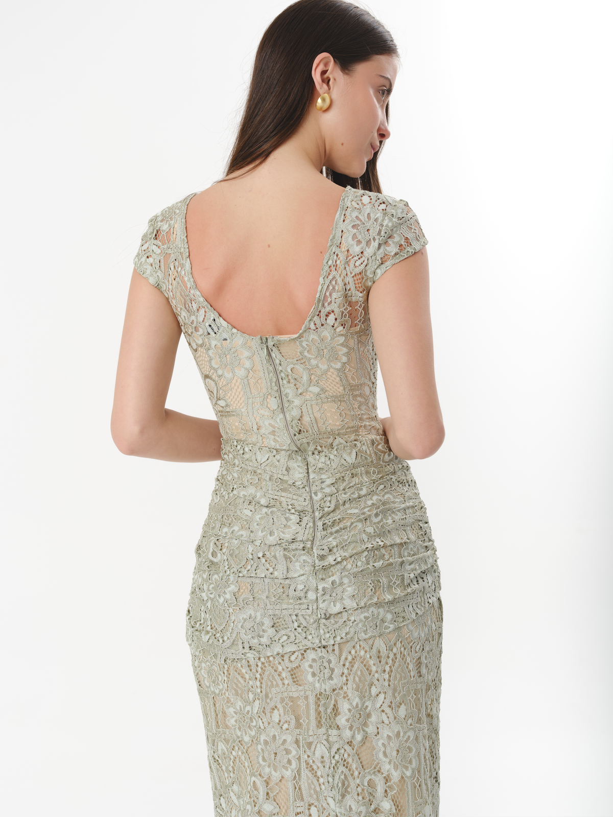 SOLENE DRESS SEAGRASS