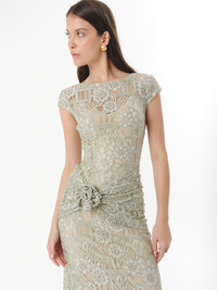 SOLENE DRESS SEAGRASS