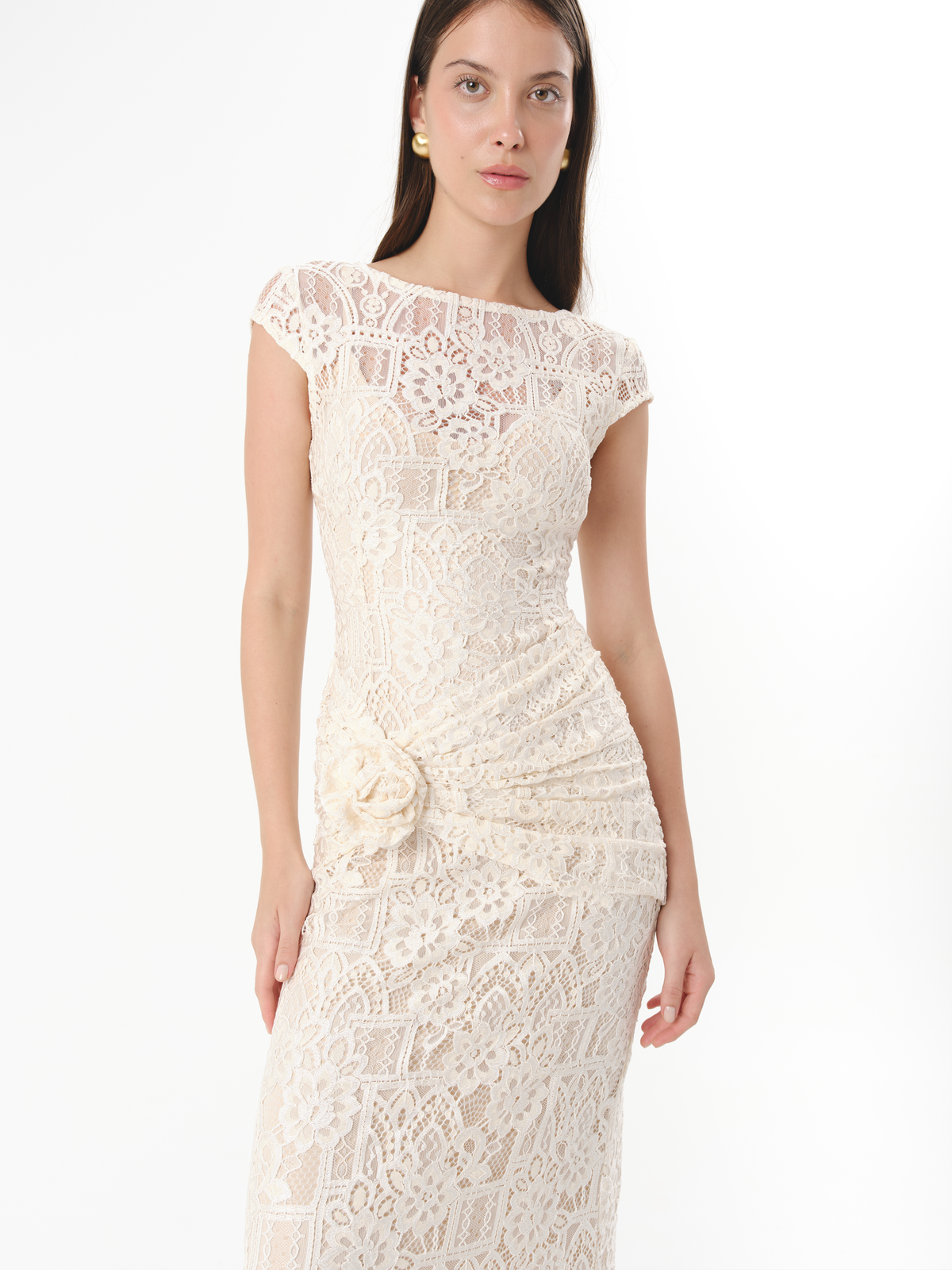 SOLENE DRESS IVORY
