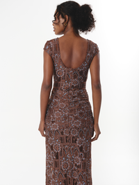 SOLENE DRESS CHOCOLATE