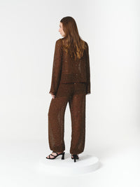 GOLDIE BLOUSE CHOCOLATE